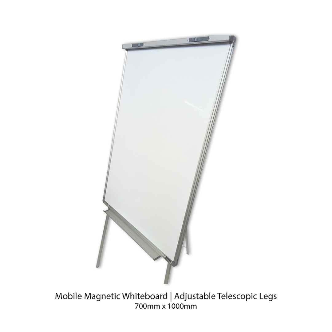 MAGNETIC WHITEBOARD | with FLIPCHART PAD | Adjustable Telescopic Legs image 2